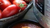 Instant Pot Homemade Tomato Sauce- No Peeling, Coring or Seeding! Instant Pot Homemade Tomato Sauce- No Peeling, Coring or Seeding!