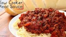 Slow Cooker Meat Sauce Slow Cooker Meat Sauce