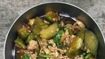 Stir-fried Eggplant with Minced Pork and Sweet Basil Stir-fried Eggplant with Minced Pork and Sweet Basil