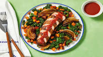 Pepper Jam Pork Tenderloin plus a Kale & Sweet Potato Jumble Pepper Jam Pork Tenderloin plus a Kale & Sweet Potato Jumble
