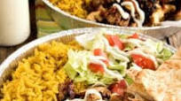Halal Cart-Style Chicken and Rice with White Yogurt Sauce Halal Cart-Style Chicken and Rice with White Yogurt Sauce