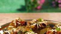 Grilled Eggplant Caponata Bruschetta with Ricotta Salata Grilled Eggplant Caponata Bruschetta with Ricotta Salata
