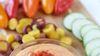Oil-free Roasted Red Pepper Hummus Oil-free Roasted Red Pepper Hummus