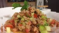 Ceviche de soya y atún Ceviche de soya y atún