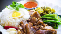 Braised Pork Shank on Rice - Kow Kha Moo ข้าวขาหมู Braised Pork Shank on Rice - Kow Kha Moo ข้าวขาหมู