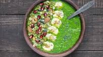 Raw Green Machine Smoothie Bowl With Maca Powder Raw Green Machine Smoothie Bowl With Maca Powder