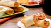 Air-Fryer Ham & Cheese Egg Rolls Air-Fryer Ham & Cheese Egg Rolls