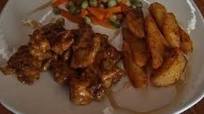 Pollo con salsa BBQ Pollo con salsa BBQ