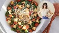 Vegan Kale and Chard Caesar Salad With Roasted Chickpeas Vegan Kale and Chard Caesar Salad With Roasted Chickpeas