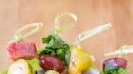 Antipasto Skewers with Herb Vinaigrette Antipasto Skewers with Herb Vinaigrette