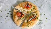 'Coast sensations' - fried pizza with anchovies 'Coast sensations' - fried pizza with anchovies