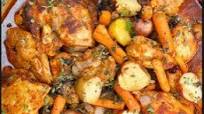 Baked Chicken with Vegetables Baked Chicken with Vegetables