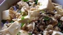 Braised Tofu with Chicken & Shimeji Braised Tofu with Chicken & Shimeji