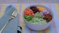 Impossible Taco Salad Bowl with guacamole Impossible Taco Salad Bowl with guacamole