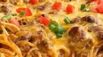 Cheesy Taco Spaghetti Casserole Cheesy Taco Spaghetti Casserole