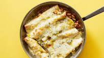Green Enchiladas with Pinto Beans & Cheese Green Enchiladas with Pinto Beans & Cheese
