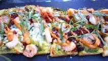 Pesto Shrimp Flatbread Pesto Shrimp Flatbread