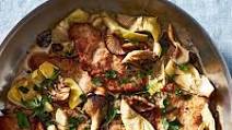 Pork, Mushroom, and Artichoke Fricassee Pork, Mushroom, and Artichoke Fricassee