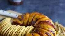 Bourbon Barrel Hasselback Summer Sausage Bourbon Barrel Hasselback Summer Sausage