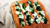 Focaccia With Spinach and Crescenza Focaccia With Spinach and Crescenza