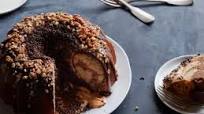 Giant Chocolate-Peanut Butter Molten Bundt Giant Chocolate-Peanut Butter Molten Bundt