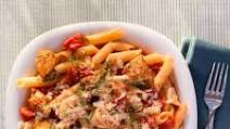 Penne and Chicken Tenderloins with Spiced Tomato Sauce Penne and Chicken Tenderloins with Spiced Tomato Sauce