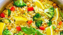 Lemon Basil Orzo and Vegetables Lemon Basil Orzo and Vegetables