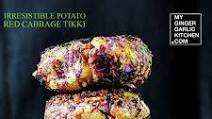 Irresistible Potato Red Cabbage Tikki - Cutlet Irresistible Potato Red Cabbage Tikki - Cutlet
