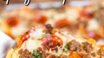 Sheet Pan Spaghetti Pizza Sheet Pan Spaghetti Pizza