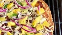 Grilled Hawaiian BBQ Chicken Pizza Grilled Hawaiian BBQ Chicken Pizza