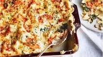 Smoked salmon and spinach lasagne Smoked salmon and spinach lasagne