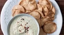 Hummus with Popped Crisps Hummus with Popped Crisps