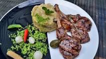 Kare of New Zealand lamb with risotto, with porcini mushrooms and mascarpone Kare of New Zealand lamb with risotto, with porcini mushrooms and mascarpone