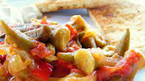 Turkish Okra In Olive Oil - Zeytinyağlı Bamya Turkish Okra In Olive Oil - Zeytinyağlı Bamya