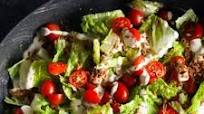 Cherry Tomato Caesar Salad with Crispy Onions Cherry Tomato Caesar Salad with Crispy Onions