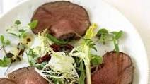 Cold roast beef with beetroot salad & horseradish cream Cold roast beef with beetroot salad & horseradish cream