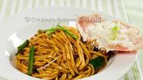 Crab Meat with E-Fu Noodles in Oyster Sauce Crab Meat with E-Fu Noodles in Oyster Sauce