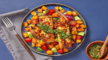 Grilled Cheese & Veggie Jumble with Cilantro Chimichurri Grilled Cheese & Veggie Jumble with Cilantro Chimichurri