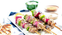 Greek-Style Pork Kebabs Greek-Style Pork Kebabs