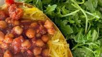 Easy Vegan Spaghetti Squash Marinara Easy Vegan Spaghetti Squash Marinara