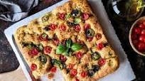 Tomato and basil focaccia bread Tomato and basil focaccia bread
