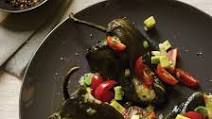 Chiles Rellenos with Tomato-and-Avocado Salsa Chiles Rellenos with Tomato-and-Avocado Salsa