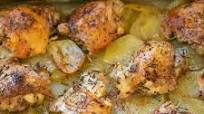 Slow Roasted Crispy Chicken Thighs and Potatoes Slow Roasted Crispy Chicken Thighs and Potatoes