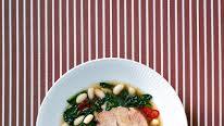 Slow-Cooker Pork Roast With Beans and Spinach Slow-Cooker Pork Roast With Beans and Spinach