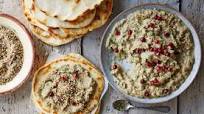 Baba ganoush with dukka and flatbreads Baba ganoush with dukka and flatbreads