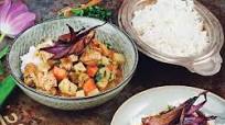 Puten-Tikka-Masala mit buntem Gemüse und Basmatireis Puten-Tikka-Masala mit buntem Gemüse und Basmatireis
