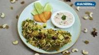 Dried Fruits & Vegetable Pulao With Raita Dried Fruits & Vegetable Pulao With Raita
