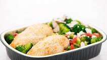 Parmesan Crusted Chicken with Goat Cheese Broccoli easy prep & pan included Parmesan Crusted Chicken with Goat Cheese Broccoli easy prep & pan included