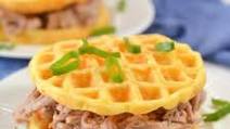 Keto 3 Ingredient Pulled Pork with Chaffle Bun Keto 3 Ingredient Pulled Pork with Chaffle Bun