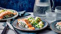 Spinach stuffed salmon Spinach stuffed salmon